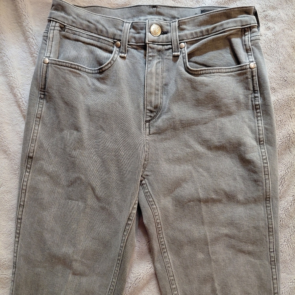 Rag & Bone Gray Raw Hem Gray High Rise Jeans Pants Size 28 - Picture 3 of 7